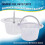 Swimming Pool Skimmer Replacement Basket with Handle, 4 Pack - Above Ground Pool Thru-Wall Skimmer Baskets 5