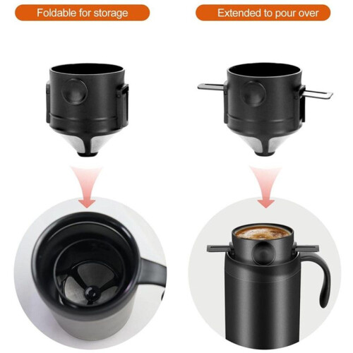Hand-Washed Coffee Cup Hand-Washed Dripping Insulation Coffee Cup Portable Coffee Brewing Set 2