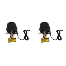 2X Tuya 3.0 Robinet D'Arrêt D'Eau et de Gaz WiFi DN15, Interrupteur Sans Fil, Minuterie de Contrôle avec Alexa et Home EU