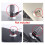 Adhesive Security Plate with Slot for Cables To Lock Down Laptops, Tablets, Monitors and Other Devices (Silver 2 Pack) 7