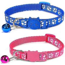 2 x Kattenhalsband met belletje, verstelbaar