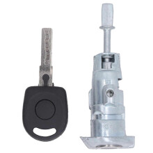 Cilinderset voor de linker voorportier, inclusief cilinder en sleutel, van zinklegering, voor BMW BMW 1998-2005 YEMAA.