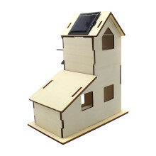 Windmühle aus Holz mit erneuerbarer Energie, Bastelspielzeug für