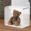 2X Clear Acrylic Display Case Collectibles Display Stands Clear Storage Container with Lid 5