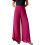 Comfortable Polyester Wide Leg Pants Ideal For-Rose red M 1