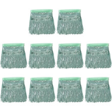 Glands à franges en feuilles de Polyester, 10 pièces,-Vert clair