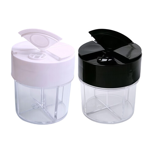 High Quality Polystyrene Plastic Spices Box-Black and white