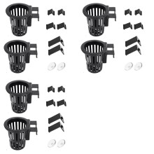 Aquarium Plant Holder with 1.57-Inch Extension Hooks and Suction Cups for Fish Tank Aquaponic Plant Cultivation 6 PCS