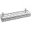 3X Hanging Basket for Wire Wall Grid Panel, Multi-Function Wall Storage and Display Basket, 40X10X5CM, Black Painted 3