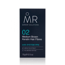 MR Medium Brown Hair Fibres (15g). Hair Loss Concealer with System-PPX, Thinning Hair Concealer for Bald Patch Cover Up, Hair Fibres Medium Brown,