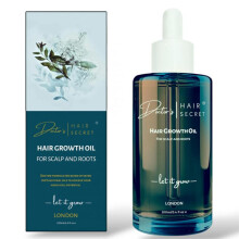 Doctor's Secret Hair Growth Oil with Rosemary, Castor, Lavender, Peppermint, Caffeine, Rosehip and Sweet Almond Oils. 100% Natural Vegan, Doctor