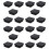 40mm X 40mm Plastic Square Tube Inserts End Blanking Caps Black 40 Pcs 1