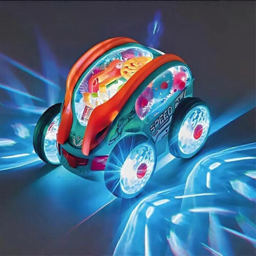 Speedlite dynamisk girdrevet bil med LED-lys, lysende lekebiler for barn 2
