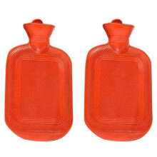 Dikke Warmwaterzak Rubber Winter Warm Warmwaterzak Handwarmer Meisjes Pocket Handvoeten Warmwaterfles, 2 Pak 1000ML
