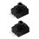 1 Set 2Pcs Black Replacement Repair Parts Lt/Rt Button Keypad For  360 Controller 1