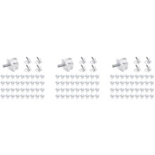 60 Pieces 3 mm Shelf Pins Clear Support Pegs Cabinet Shelf Pegs Clips Shelf Support Holder Pegs for Kitchen Furniture