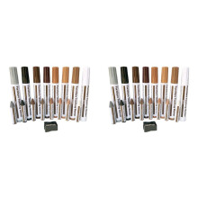 Furniture Repair Kit Wood Markers - Set of 34 - Markers and Wax Sticks with Sharpener Kit, for Scratches, Wood Floors