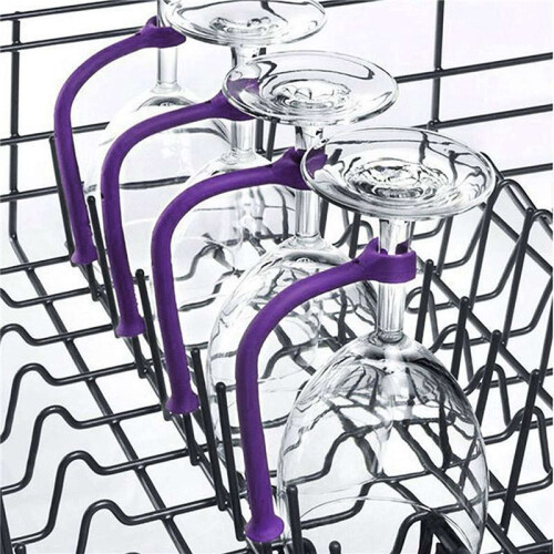 Stamware Saver Flexibel Diskmaskin Set Om 24 för Vinglas Glas Fasta 2