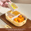 Portable Divided Plastic Lunch Box Food Container For-Yellow 11