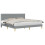 VidaXL vidaXL Bed Frame with Headboard Light Grey 180 x 200 cm Fabric 4