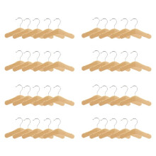Wooden Baby Hangers,Kids Hangers,Notched Shoulder Design for Children Clothes,Decoration Hanger,40 Pack,Small