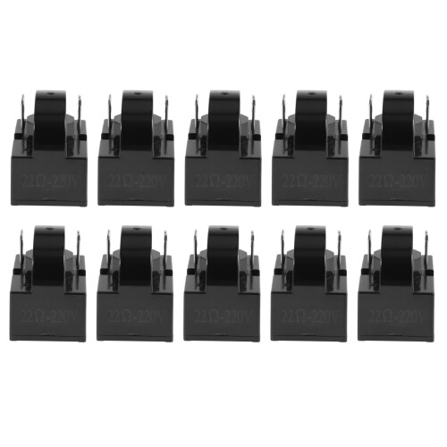 10X Plastic Case 22 Ohm 2 Pins PTC  Relay for Refrigerator