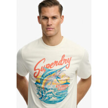 (M, New Chalk White) Superdry Mens Maritime Short Sleeve T-Shirt