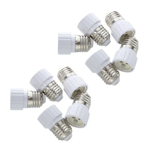 E27 to GU10 Lamp Light Bulb Base Socket Converter Adaptor 10 Pack