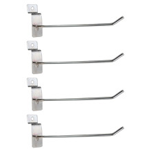 100 x Slatwall Single Hook Pin Shop Display Fitting Prong Hanger 150mm