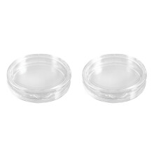 20 Pcs Small Round Transparent Plastic Coin Capsules Box 35mm