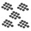 50 Pcs Round Plastic Computer Desk Cable Grommet Hole Cover 50mm Black 1
