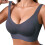Breathable Lace Bralette Thin Straps Comfortable-Dark Grey M 1