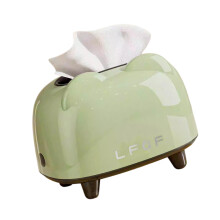 Stylish Desktop Tissue Dispenser With Spring Mechanism-Green