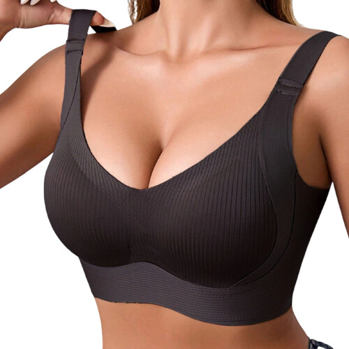 Strapless Invisible Bra Adhesive Backless Support For-Black M