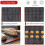 2X Silicon 30x40 cm Vändbar Tryckt Macaron Puff Bakmatta Non-Stick Bakverk Ugnstårta Perforerad Arkfoder 3