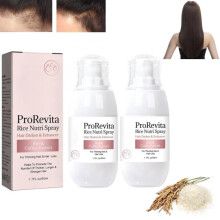 Hair Growth Spray with Biotin and Caffeine, Rice Water LeaveIn for Thinning Hair, 2PCS