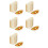 250X Bocadillos - Cuencos, Madera Biodegradable "" 11 cm x 6.5 cm 1