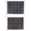 2X Silicon 30x40 cm Vändbar Tryckt Macaron Puff Bakmatta Non-Stick Bakverk Ugnstårta Perforerad Arkfoder 5