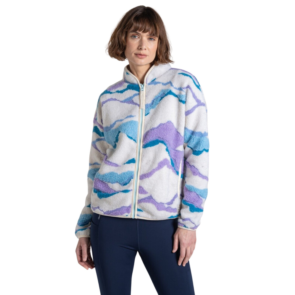 Craghoppers Catalina Half Zip Fleece for Women in Horizon Print Size 12 - Image 2