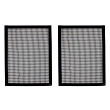 2X BBQ Grill Grid Mat Non-Stick Mesh Matts Barbeque Reusable Baking Net
