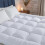 Super King 4 Inch Microfibre Mattress Topper White 1