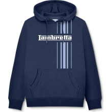 (3XL, Navy) Lambretta Mens Stripe Hoodie