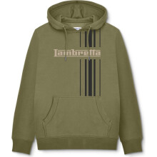 (XL, Khaki) Lambretta Mens Stripe Hoodie