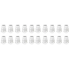 20X Weihnachtsbaum-Bonbonglas, Kindergeschenk, DIY-Geschenk, Süßigkeiten, Kekse, Snacks, Neujahrsdekoration, Box mit Silbernem Deckel