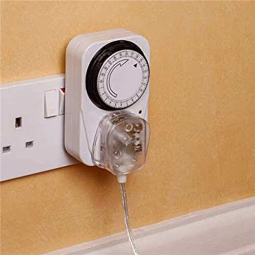 4X 24-Hour Segmented Timer --Saving Plug Timer Socket Kit-with Programmable  Controller UK Plug 2
