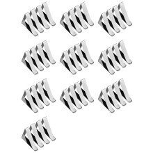 40 Stück Edelstahl Tisch Decken Clip, Rutschfeste Verstellbare Tisch Decken Klemmen Clip Tisch Decken Halter für Party Picknick