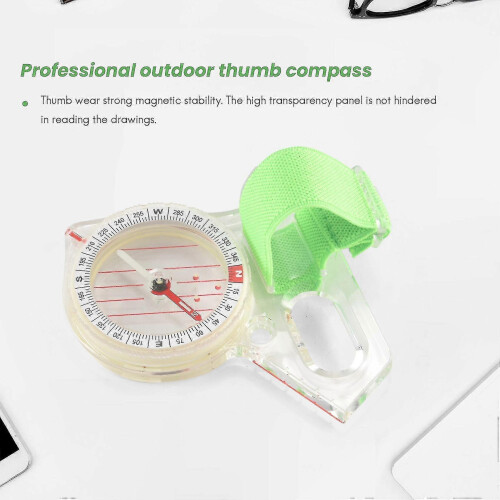 Outdoor Thumb Compass Competition Elite Direction Compass Portable Compass Map Scale 1