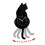 2X Black-Cat Pendulum Wall Clock,Cat Clock,Cat Clock with Moving Tail,Cat Swinging,Whimsical Funny Wall Clocks 5
