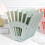 Plastic Books Stand, Adjustable Bookends Bookshelfs-Blue L 10