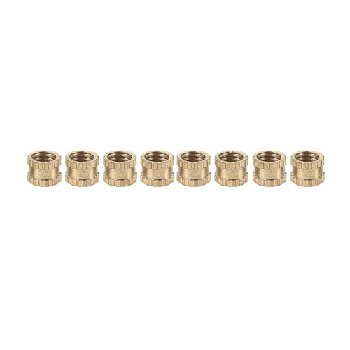 M3 X 3mm Female Thread Brass Knurled Threaded Insert Embedment Nuts 600PCS 2